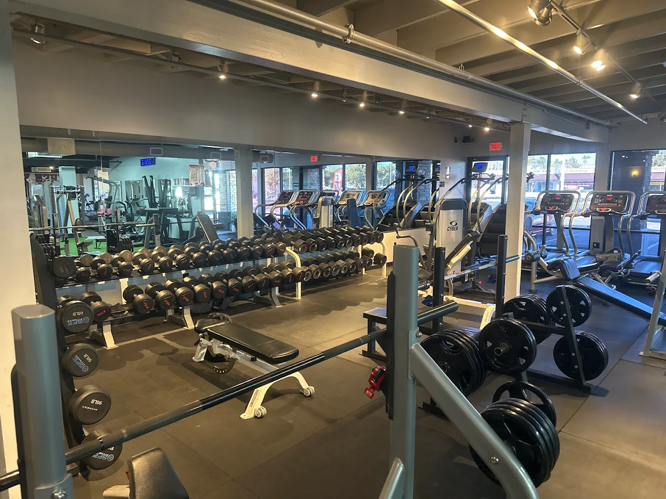 Dumbbell rack and benches